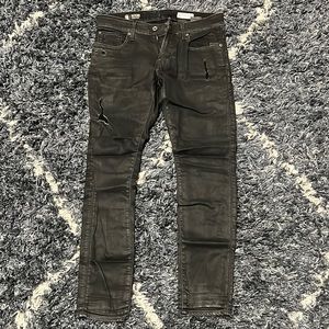 G-Star Raw Jeans (Revend, Black, Super Slim-Fit, Ripped)